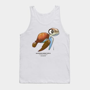 Galapagos Green Turtle Tank Top